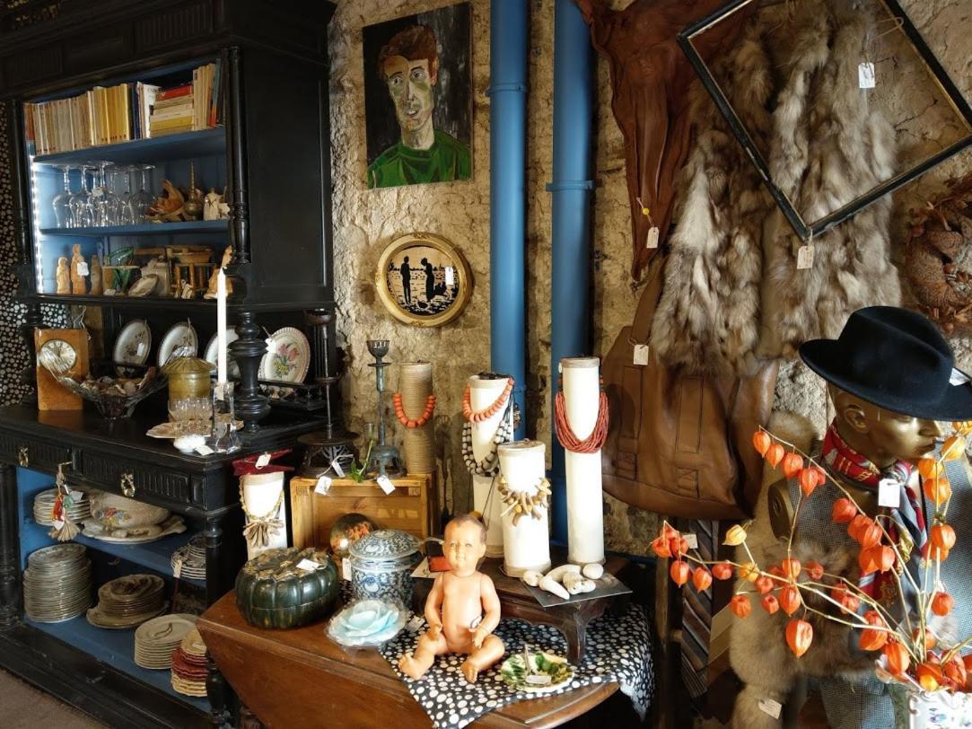 Maison D'Hotes "Les Volets Verts" Et Sa Brocante Ecueille Exterior foto